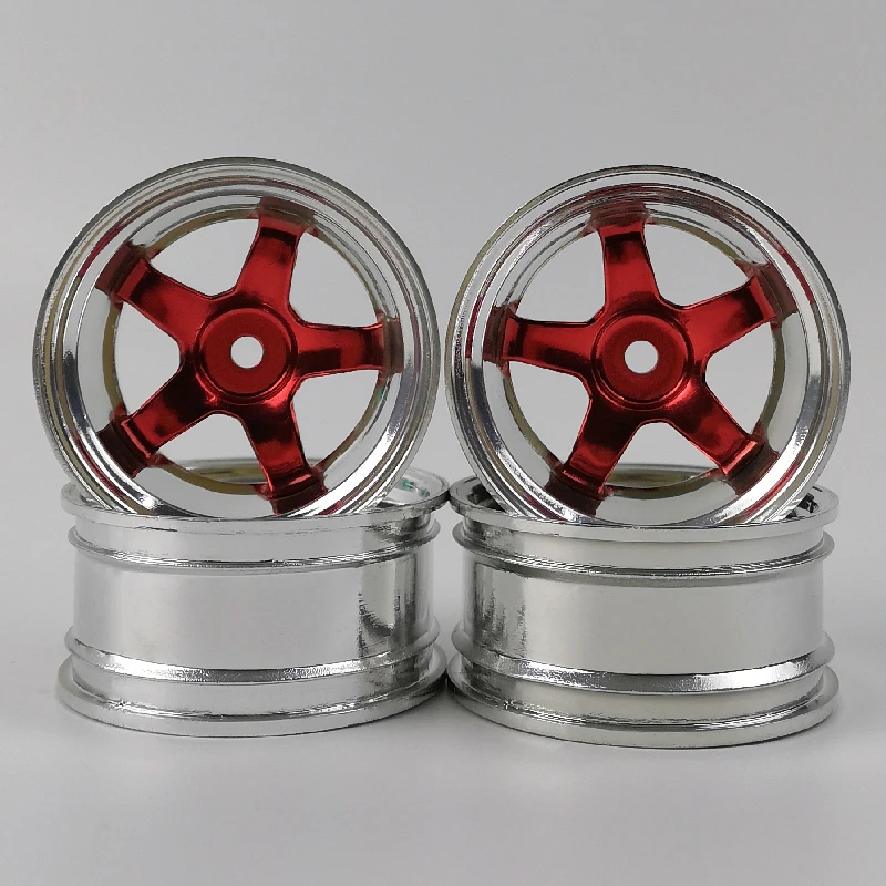 4pcs 6/9mm Offset RC Car 1/10 Scale Plastic Wheels Rims 12mm Nut Drift On road Touring Model Hobby