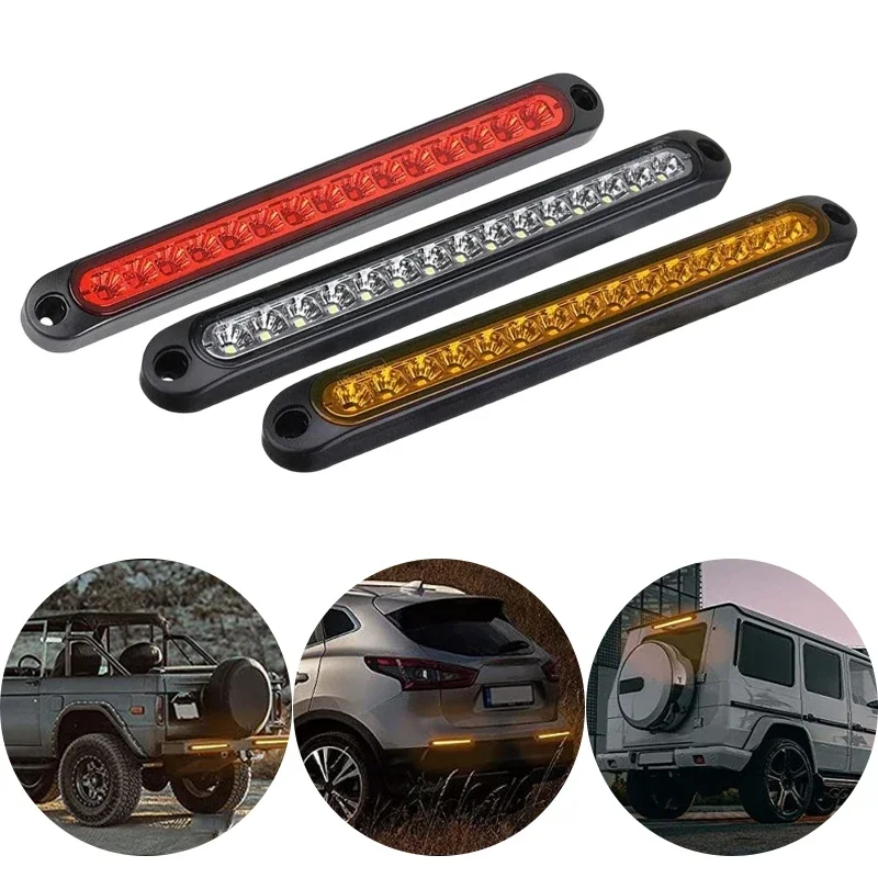 Luces LED laterales para camión, luz de señal de advertencia, luces traseras para coche, luz indicadora para camión, luces LED para remolque, baliza de conducción Amagi, 12V, 24V