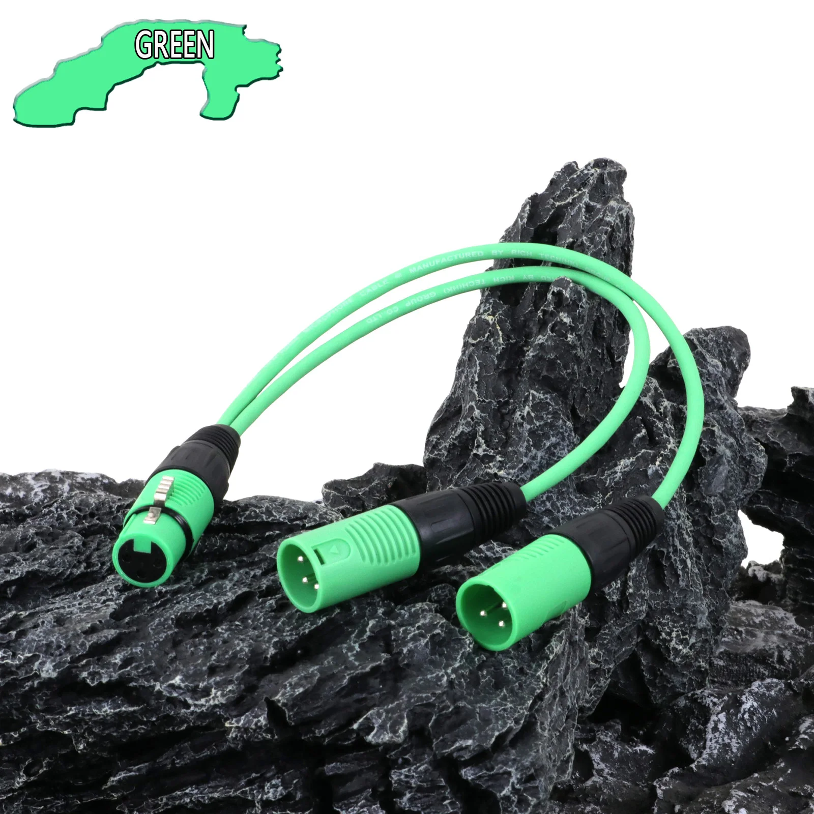 0.2M-30M Professionele Plastic Shell 3pin Xlr Vrouwelijke Naar Dubbele Mannelijke Plug Adapter Converter Verlengkabel Voor Versterker Mic Mixer
