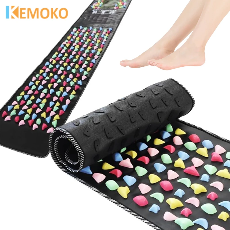 

Foot Massage Pad Fingerpressure Board Health Walk Pressure Board Foot Massage Pad Foot Yoga Acupressure Mat Training Accessories