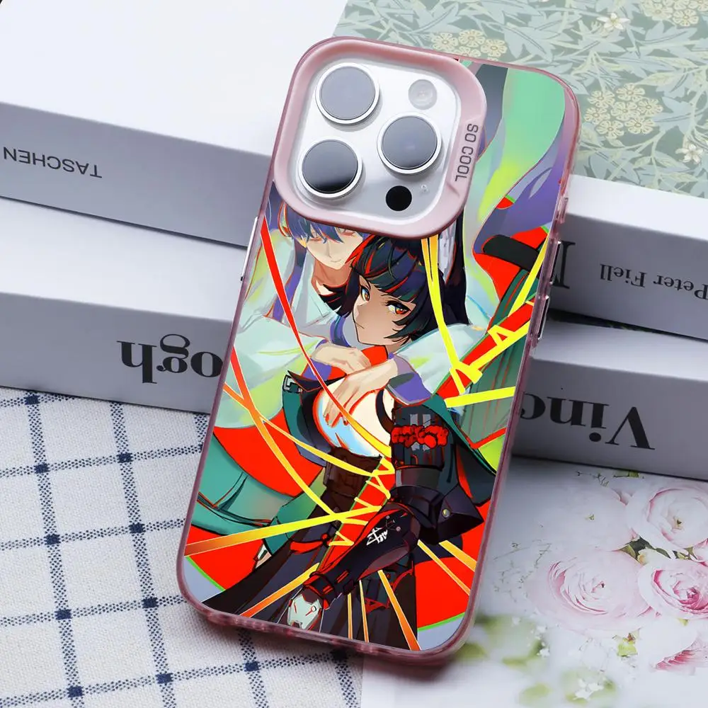 

Чехол для телефона Zenless Zone Zero Hoshimi Miyabi для iPhone 17, 16, 15, 14, 13, 12, 11 X XR XS 8 7 Air Pro Max Plus, полупрозрачный розовый чехол