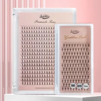 Ventiladores de volumen prefabricados de diosa 5D 6D 10D 12D 14D 16D 20D extensión de pestañas individuales tallo puntiagudo ventiladores de volumen rusos 120/320 ventiladores