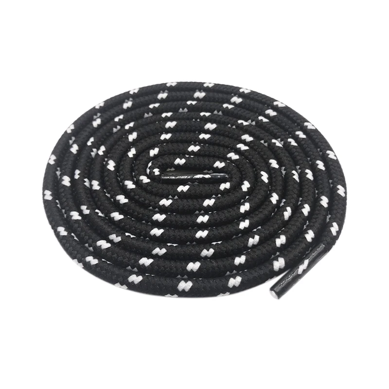 0.45cm Outdoor Unisex Casual Round Striped Sports Shoelace With Dots Bootlaces Shoestrings For Dorky Dad Shoes Laces