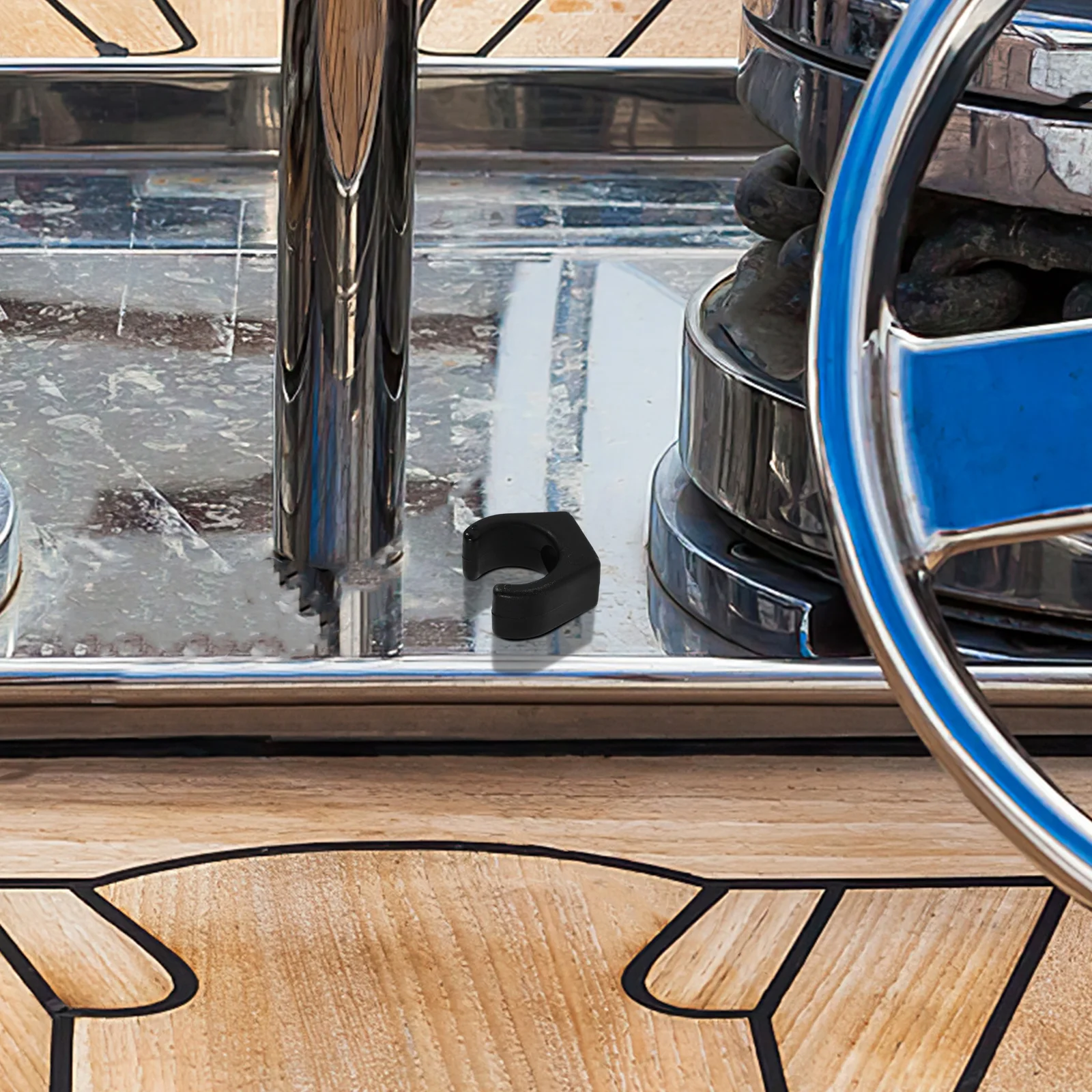 

Durable Nylon Clamp Yacht Paddle Clip Boat Accessory Pipe Clamp Fitting Deck Connector Rv Yacht Clip Sturdy Pole Buckle