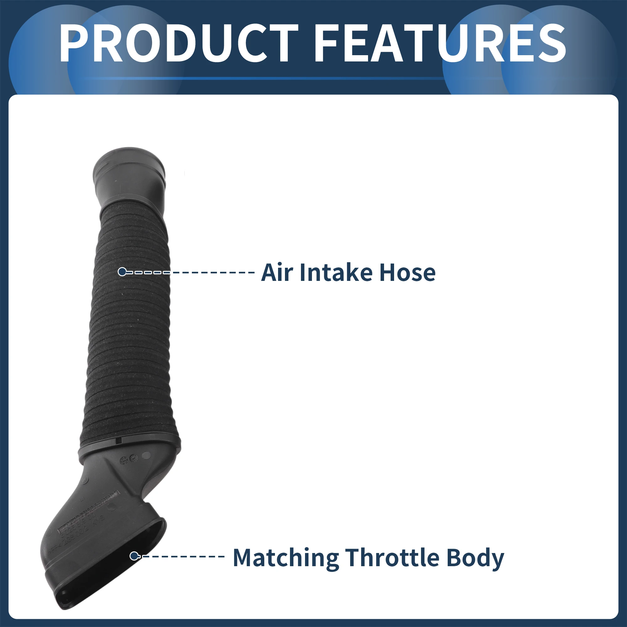 

UXCELL Engine Air Intake Hose for Mercedes Benz W216 CL550 S550 2007-2011 Left Right Air Cleaner Intake Hose No.2730900282