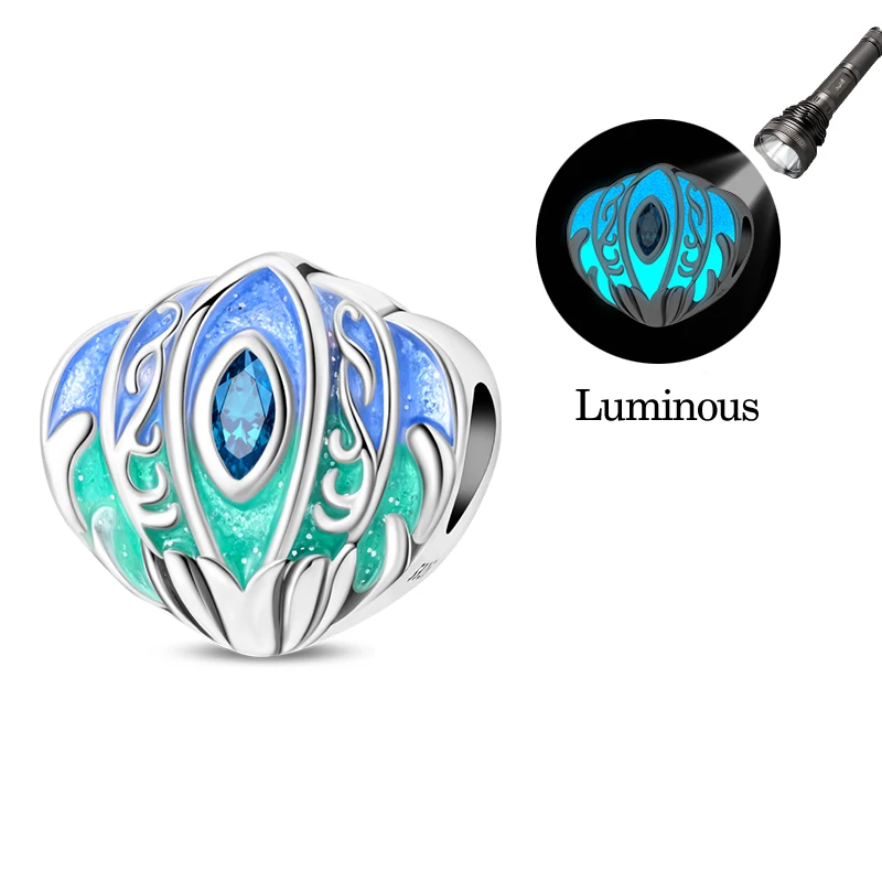 

Original 925 Sterling Silver Seashell Retro Charms Beads Dangle For Women Fine DIY Blessing Birthday Birthday Jewelry Gifts