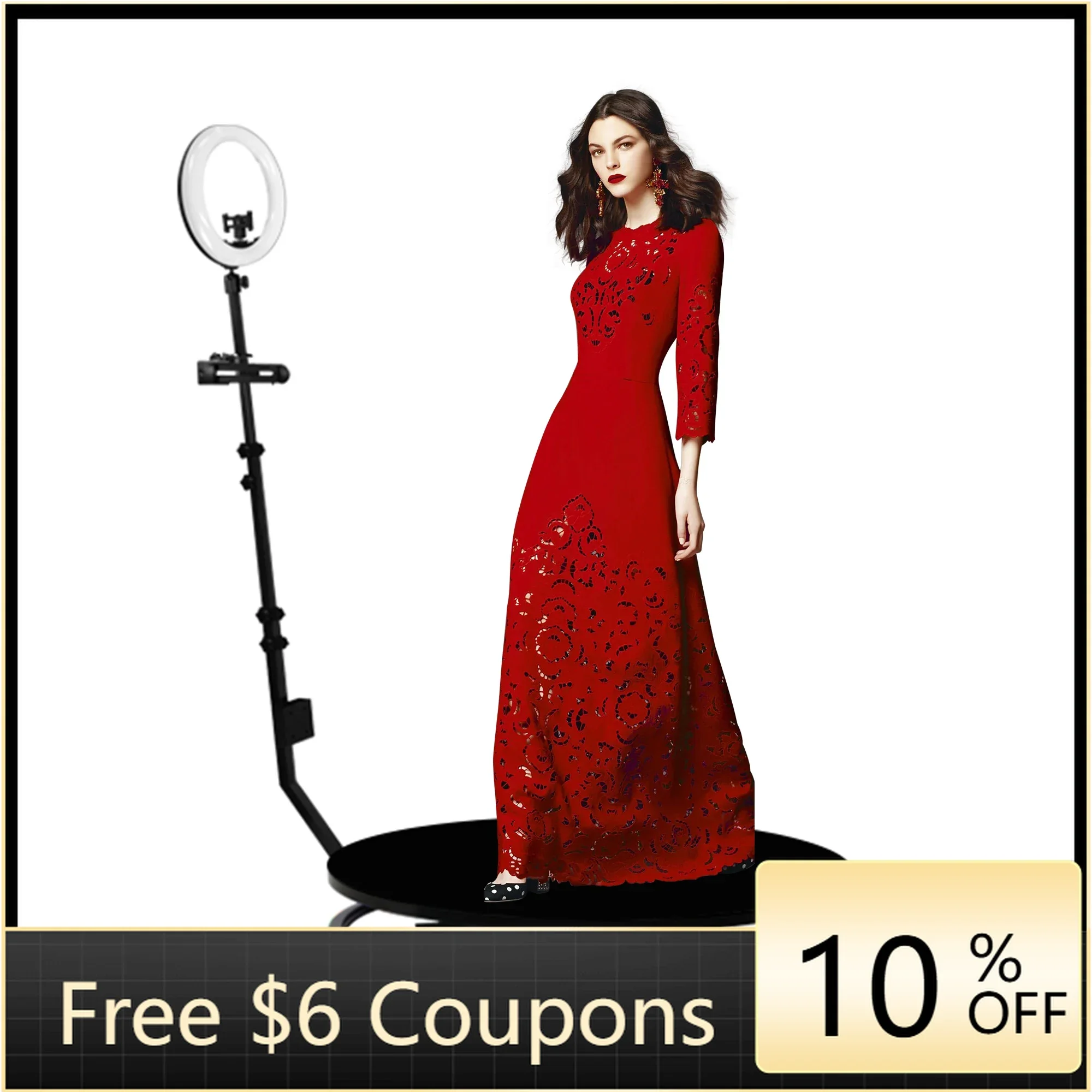 

DZ WJW CJM Advanced customized products 80cm Hot sale Automatic adjustable 360 degree photo video booth Selfie ipad 360