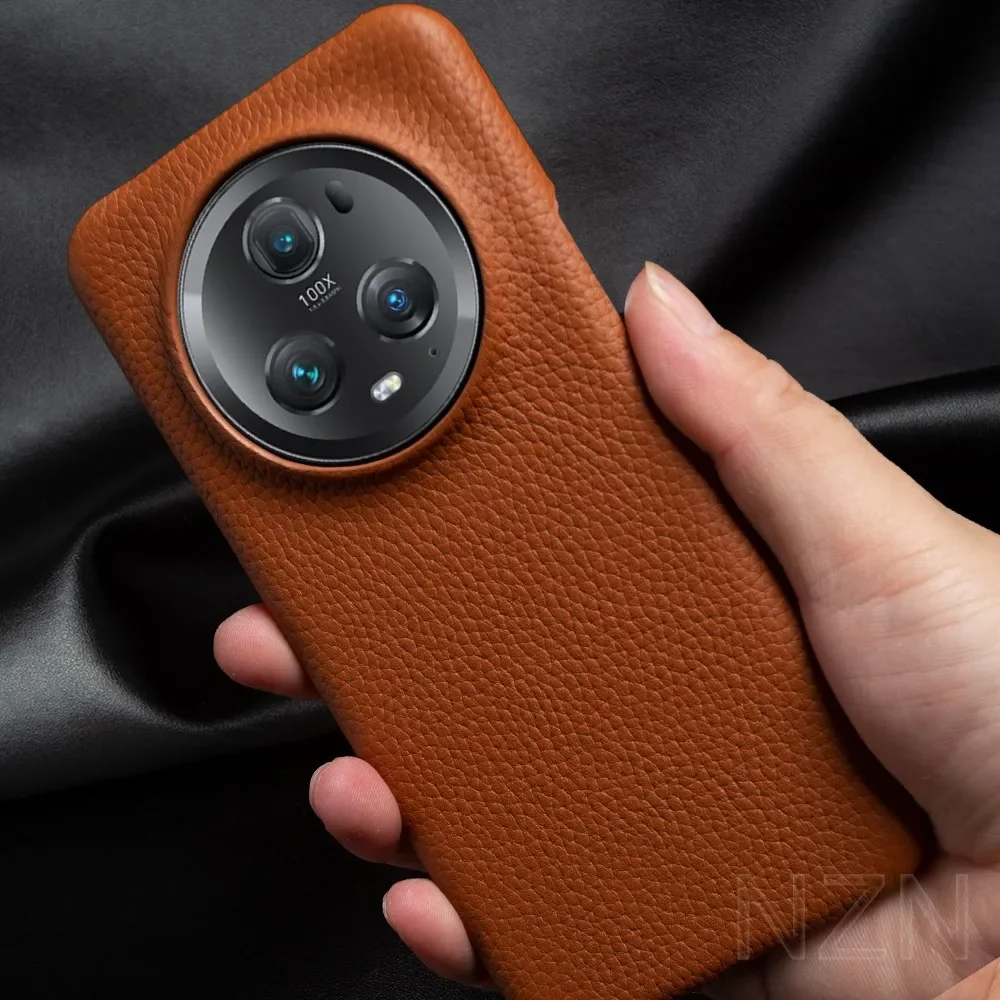 

Чехол для Huawei Honor Magic 7 Pro, деловой чехол для телефона из натуральной кожи Magic 6 P60 P50, задняя крышка, защитный чехол