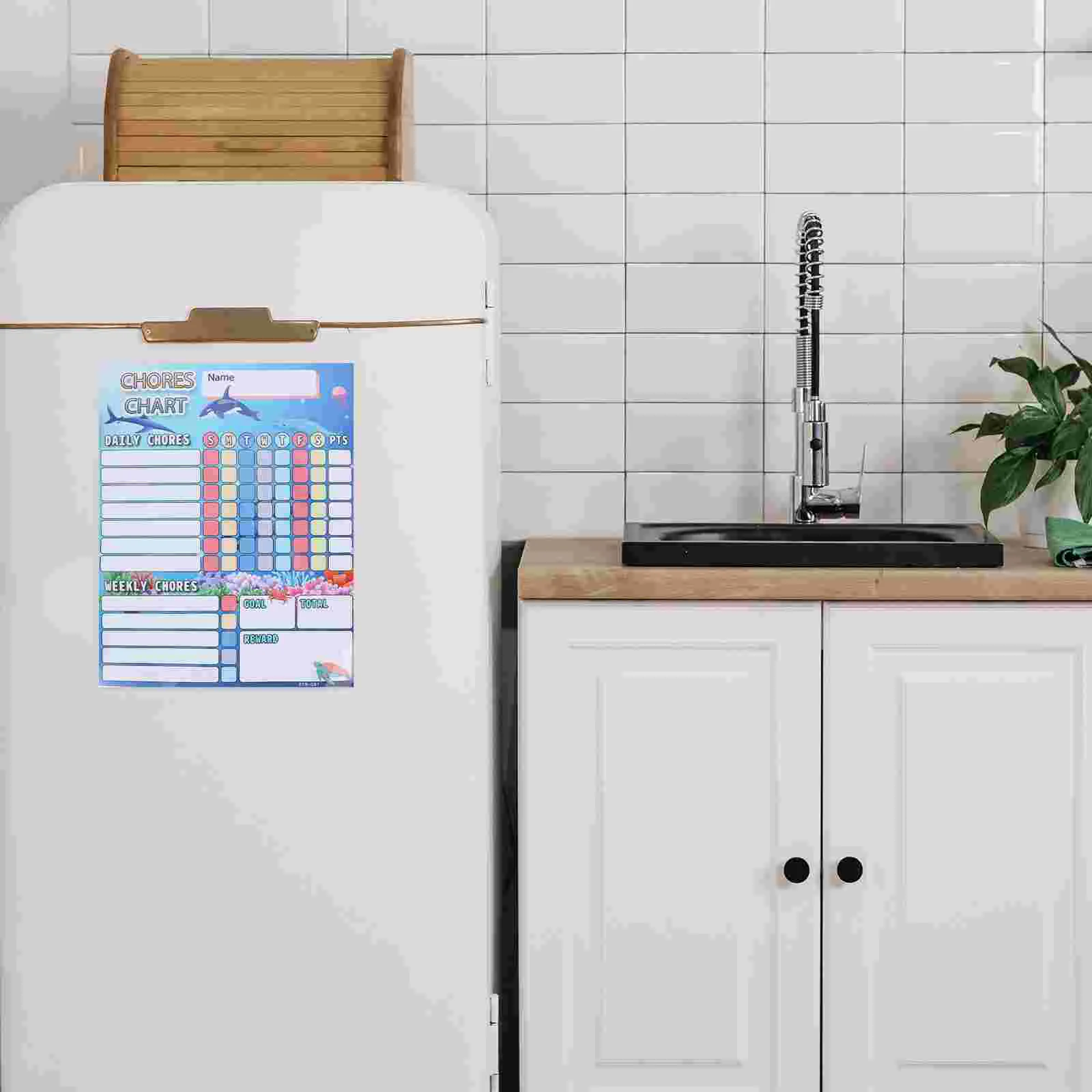 집안일 냉장고 자석 달력 어린이 액세서리 공급 상 테이블 편리한 행동 차트 어린이 애완 동물 보상