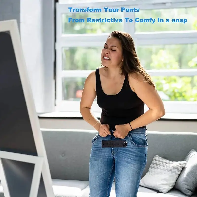 5/10Pcs Pant Extender Belt Unisex Waist Band Tight Trousers Jeans Skirts Maternity Button Hooks Garment DIY Sewing Supplies