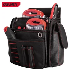 Deli Oxford Cloth Multi Pockets Waterproof Tool Waist Bag Screwdriver Pliers Utility Holder Electrician Tools Storage Belt