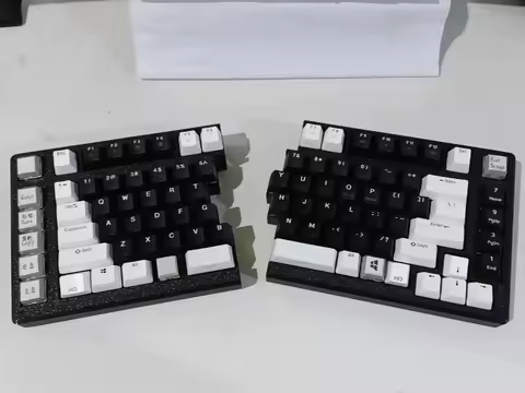 Weekin Split 89 Split Keyboard Kit Custom Single Mode Wireless 2.4G Hot-swap VIAL Keys DIY for Gamers Personalization Keyboard