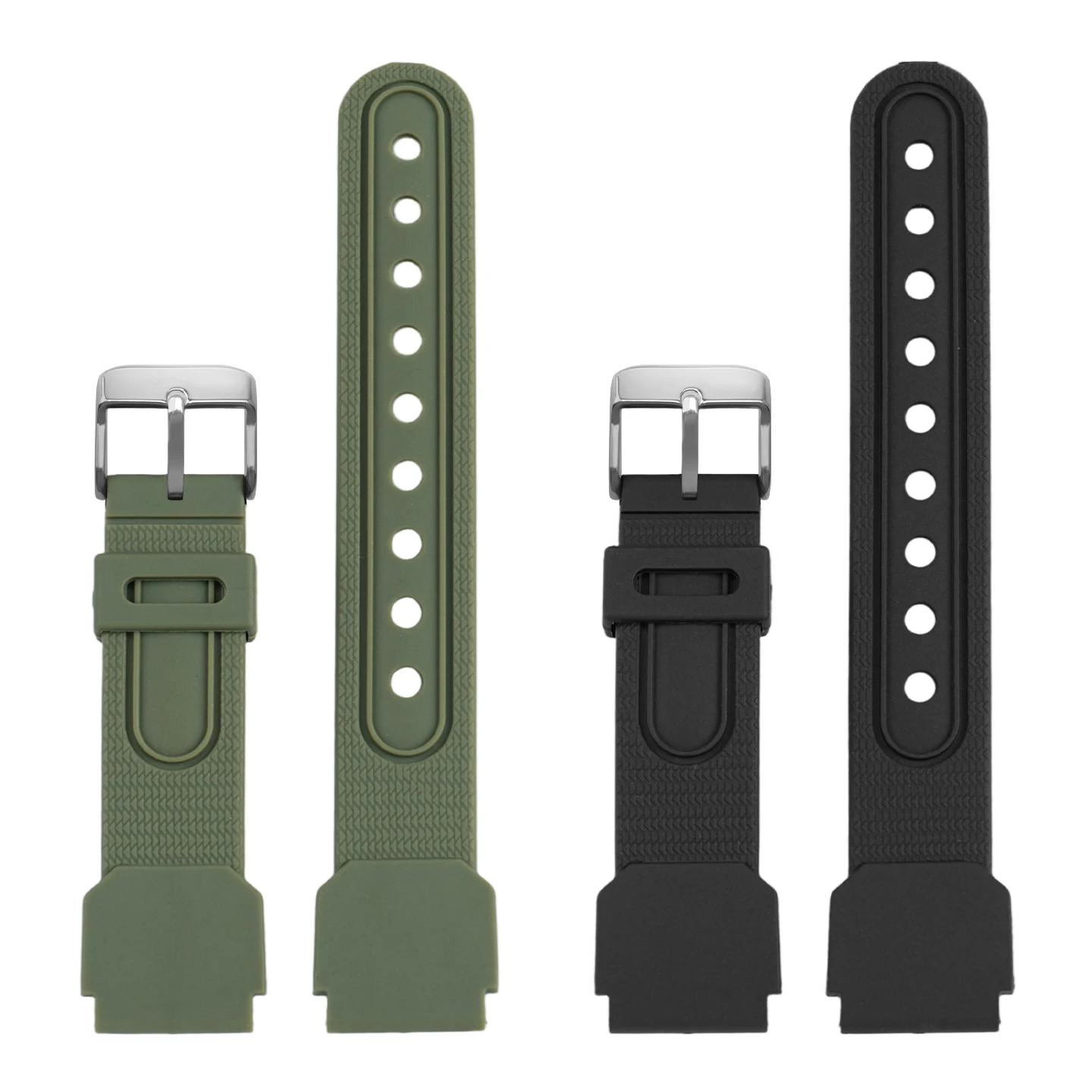 ل كاسيو FT-5500WC AW-80V W-89H سلسلة ساعات مطاطية مقاوم للماء مقاوم للعرق الرياضة لينة ريترو حزام ساعة سيليكون