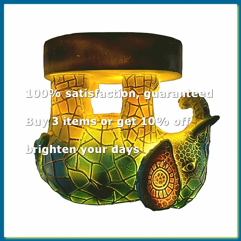 ●Animal Table Lamp Dyed Resin Elephant Lamp Desktop Night Light