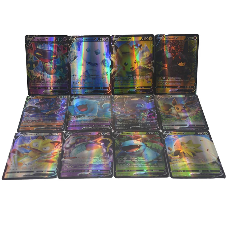 Rainbow Pokemon Cards in Spanish, Shiny Vstar, VMAX Holographic Trading, Card Game, Children\'s Toy