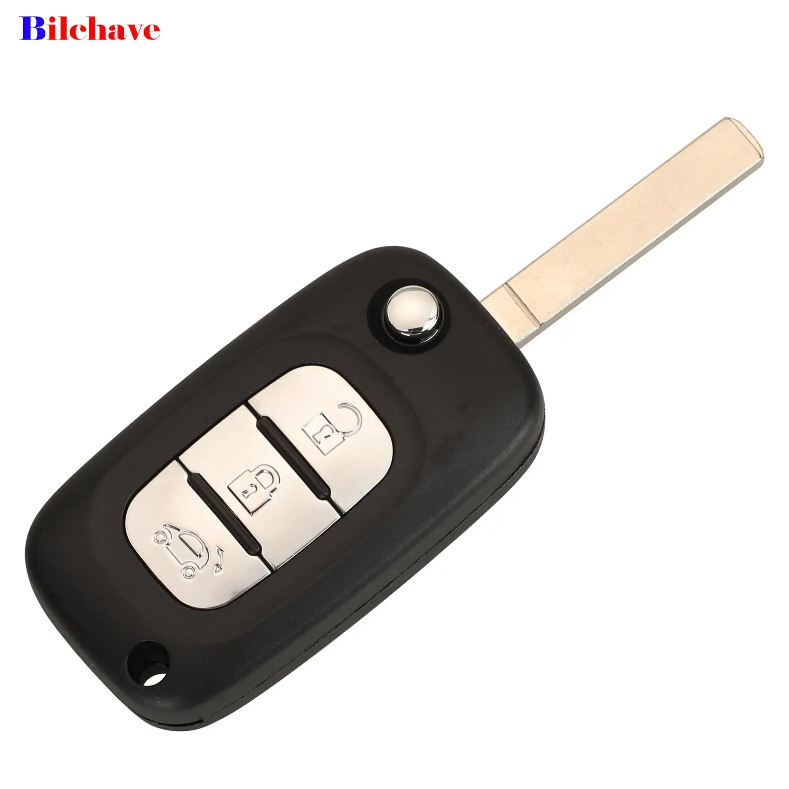 jingyuqin 3/ 4 Buttons Flip Remote Key Shell for Benz Smart Fortwo 453 Forfour 2015-2017 Car key Case Replacement