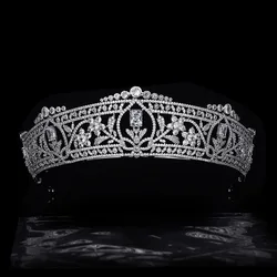 luxury cubic zirconia bride wedding headdress wedding dress accessories princess crown party head jewelry CH10431
