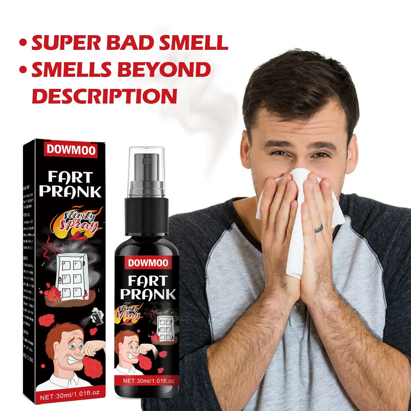 30ml Stink Pepper Spray April Fool's Day Prank Trick Entertainment Liquid Odor Trick Portable Spray