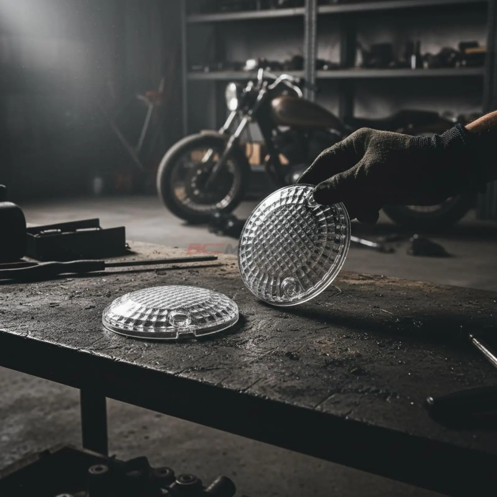 2 Pieces Turn Blinker Lens Cover Long-Lasting Motorcycle Blinker Lens Turn Blinker Glow Cap Waterproof for DIY Mechanics