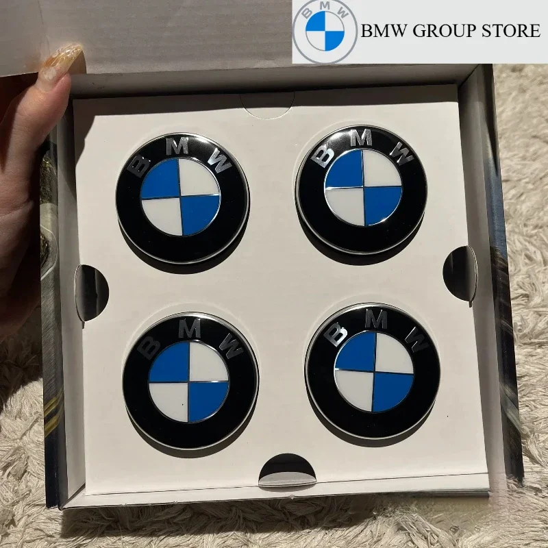 BMW GROUP 4Pcs 68MM Floating Wheel Center Caps For BMW E90 E91 E92 E93 F30 F10 F11 F04 E84 E83 F25 E70 F15 E72 F16 M2 M3 M5 M6