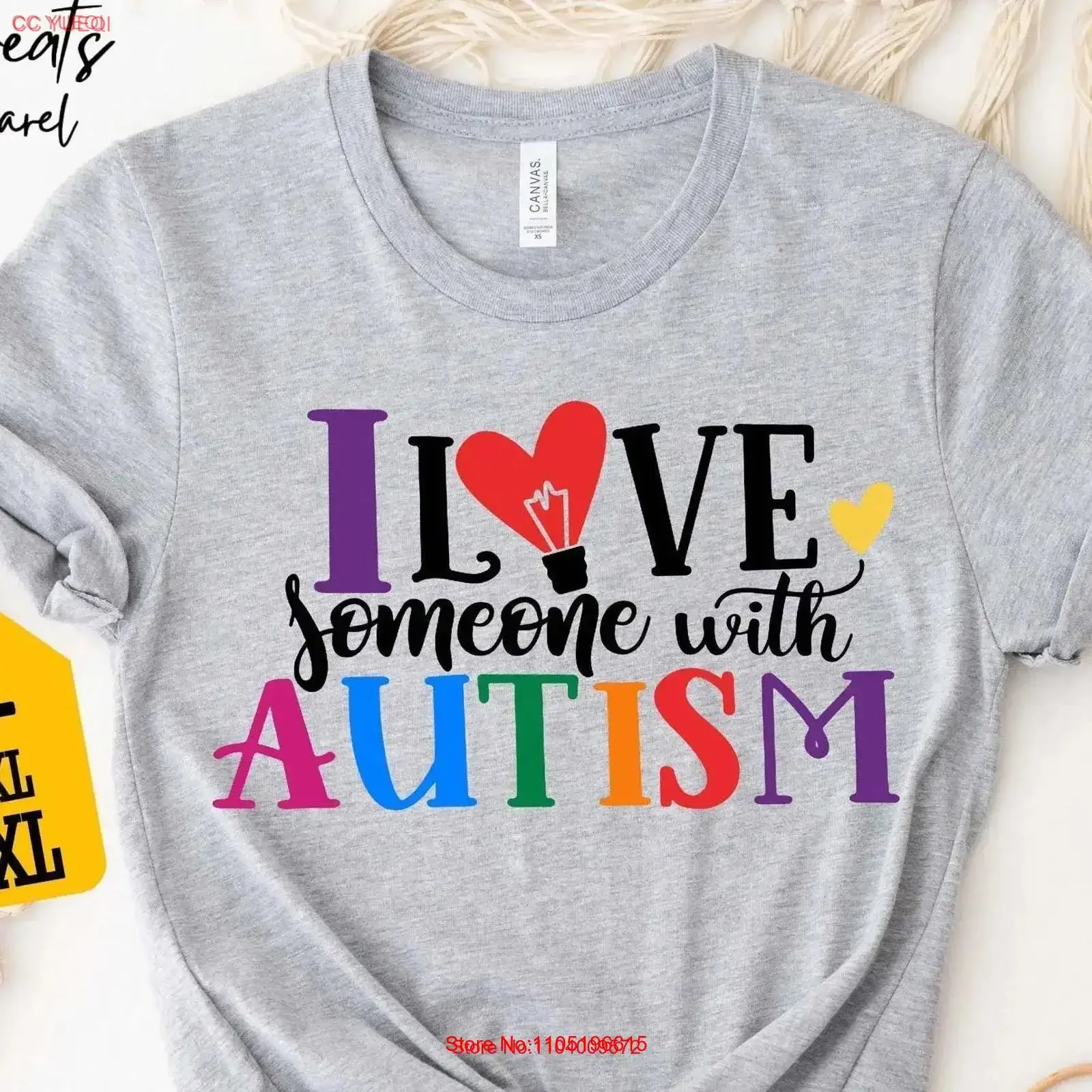 I Love Someone with Autism T Shirt Awareness Support Neurodiversity Acceptance Advocate vintage Washed Casual designer clothes