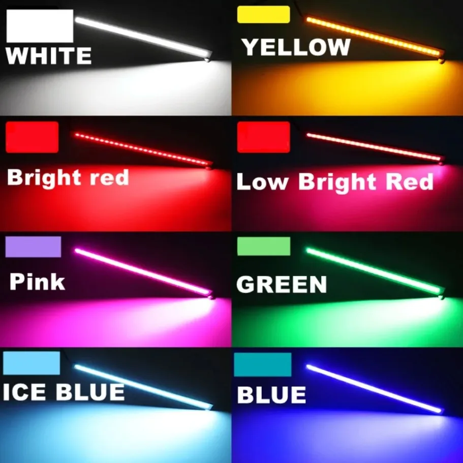 10 pieces Super Bright LED COB Fog Daytime Running Light 17cm Waterproof 12V 6500K Car Light Auto Interior Styling Bar Lamp