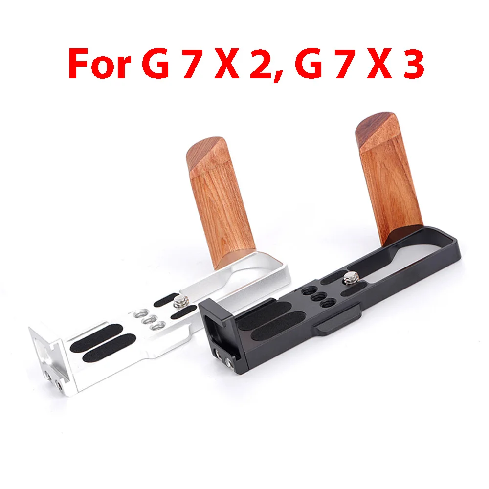 

For G 7 X 2/G 7 X 3 Aluminum Alloy and Solid Wood Camera Handle Camera Accessories