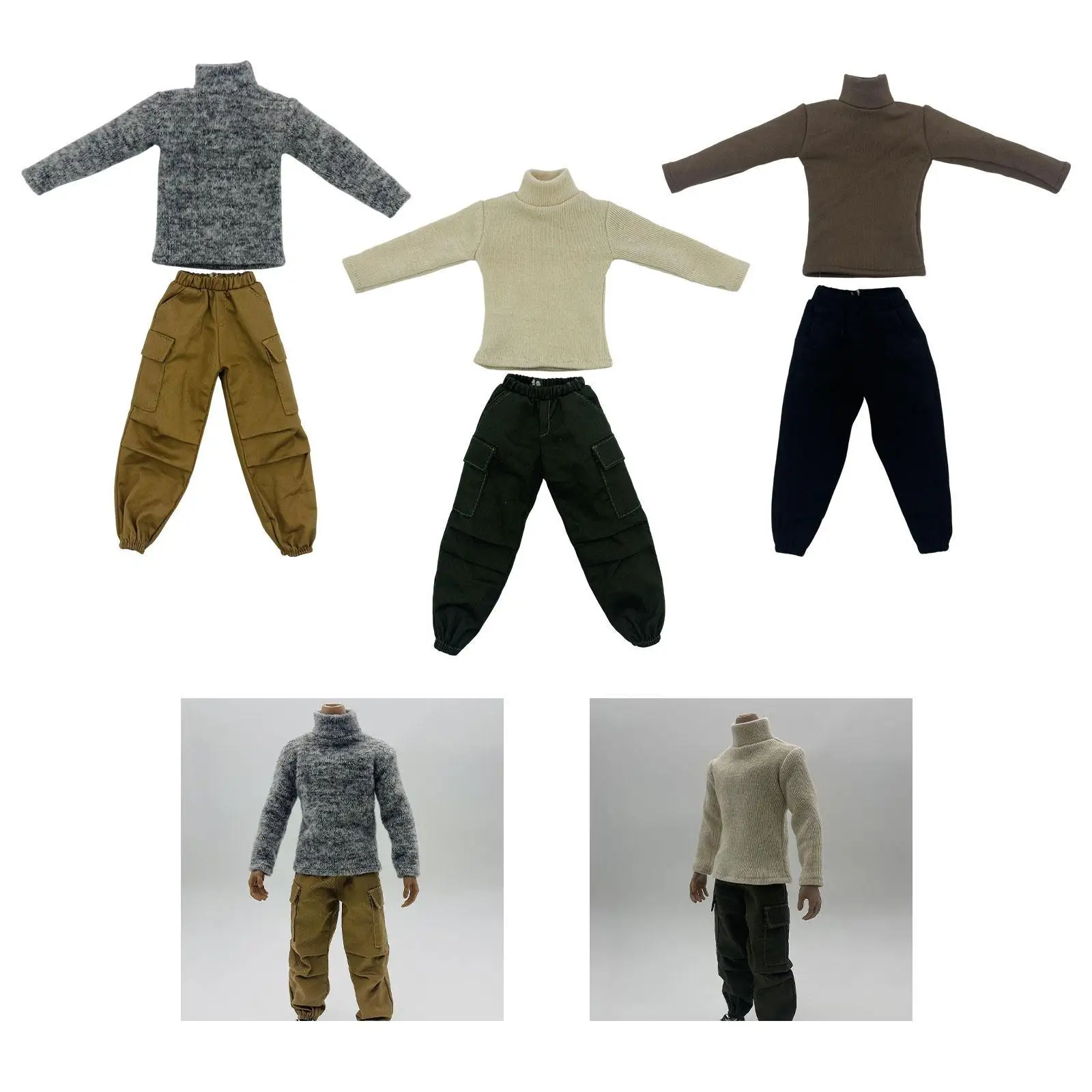 

1/6 Scale Action Doll Clothes Set Costume for 12'' inch BJD Doll Figure Body