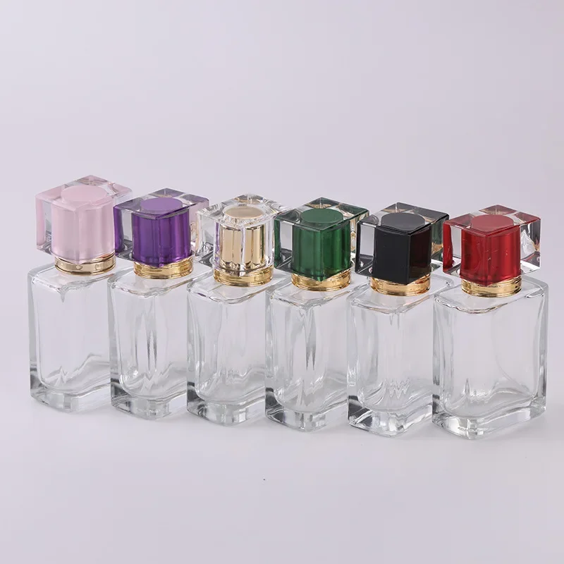 

Luxurious 50ml Colorfuled Glass Perfume Bottles, Black Men's Perfume Bottles