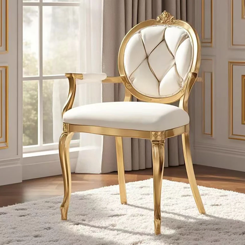 Wholesale Gold Stainless Steel Luxury Wedding Chairs for Reception Events