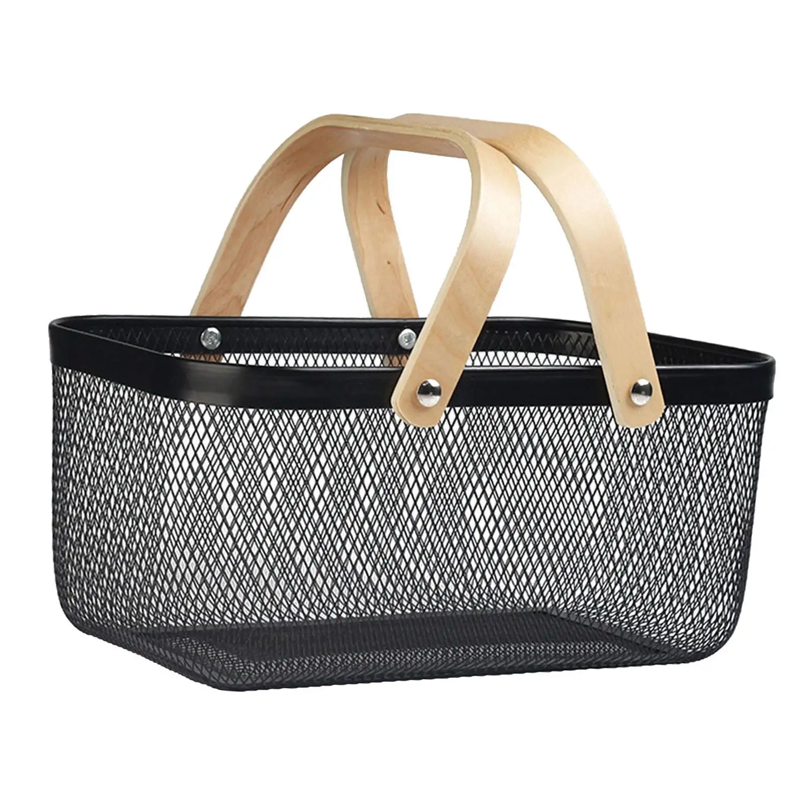 Iron mesh Storage Basket Hollow net Basket for Snacks veggies