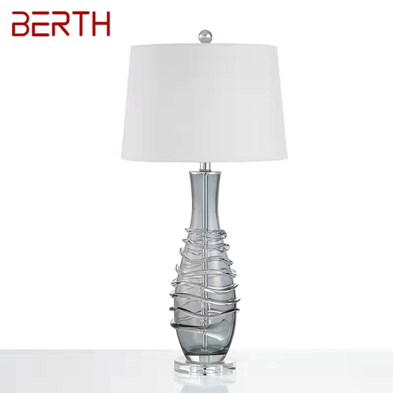 

BERTH Nordic Glaze Table Lamp Modern Art Iiving Room Bedroom Study Hotel LED Personality Originality Desk Light