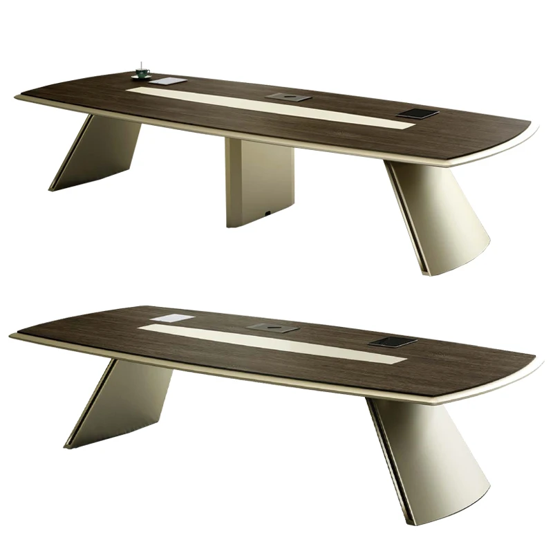 Metal Rectangular Oval Medina Modern Office Table Conference Meeting Room Boss Combination Executive Desk