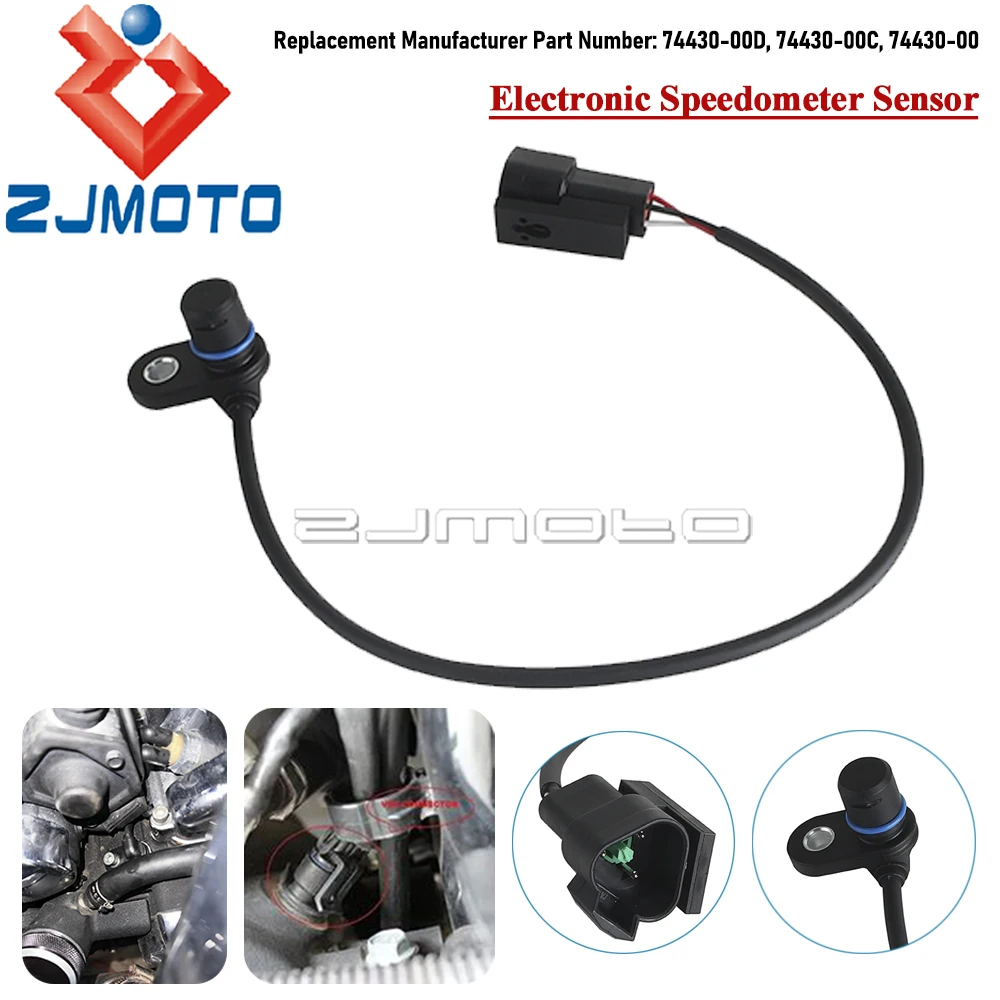 74430-00 Electronic Speedometer Sensor For Harley Touring Street Glide Softail FLST/N FLSTF FLSTC FLSTSC FXSTB FXSTD FXSTS FXSTI