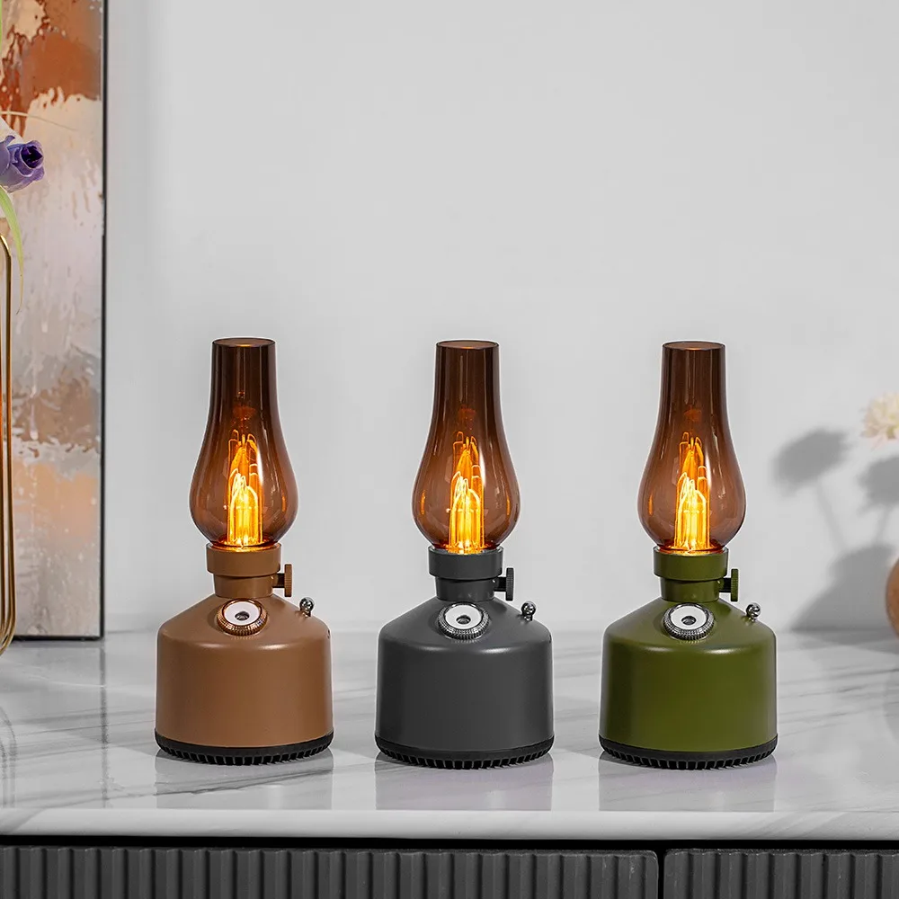Vintage Aroma Diffuser with  USB Desktop Humidifier Super Quiet Spray Desk Lamp Humidifier Office Desk Bedside Home Decoration