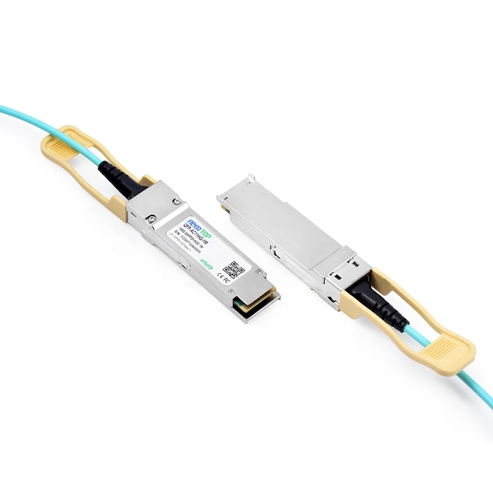 Câble optique actif, 100G, QSFP28 à QSFP28, AOC, 1m