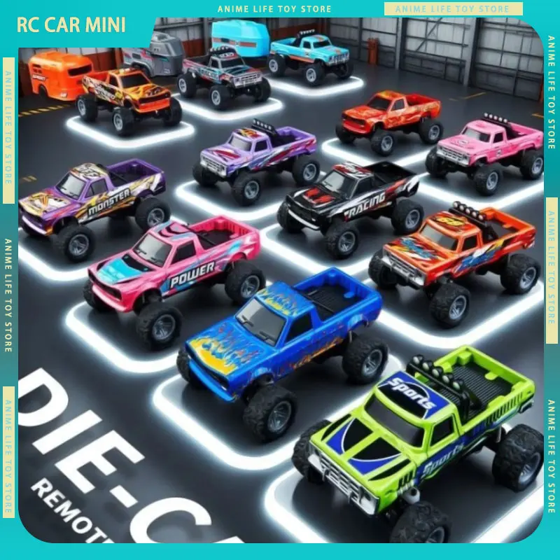 

Новый 1/64 Радиоуправляемый автомобиль Мини 2,4 г Сплав Радиоуправляемый грузовик Внедорожный альпинистский автомобиль Monster Truck Мини-модель Детские игрушки Подарки на Хэллоуин для детей