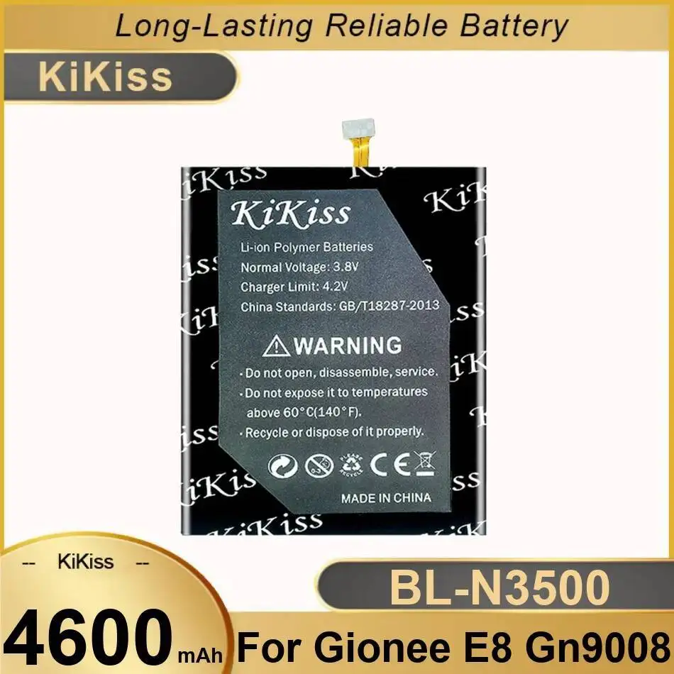 Долговечная работа BL-N3500 большой емкости для Gionee E8 GN9008, аккумулятор мобильного телефона 4600 мАч