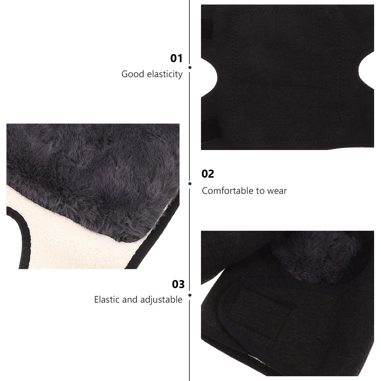 

1Pair Knee Warmers for Women Men Winter Knee Protector Thickened Warmth Pads for Arthritis Pain Relief Cycling Running