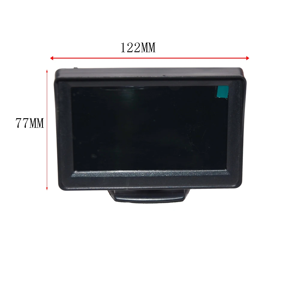 Parking Car Rear View Camera Wide Degree 4.3 Inch  TFT LCD Color Display Monitor Waterproof Night Vision Reversing Backup