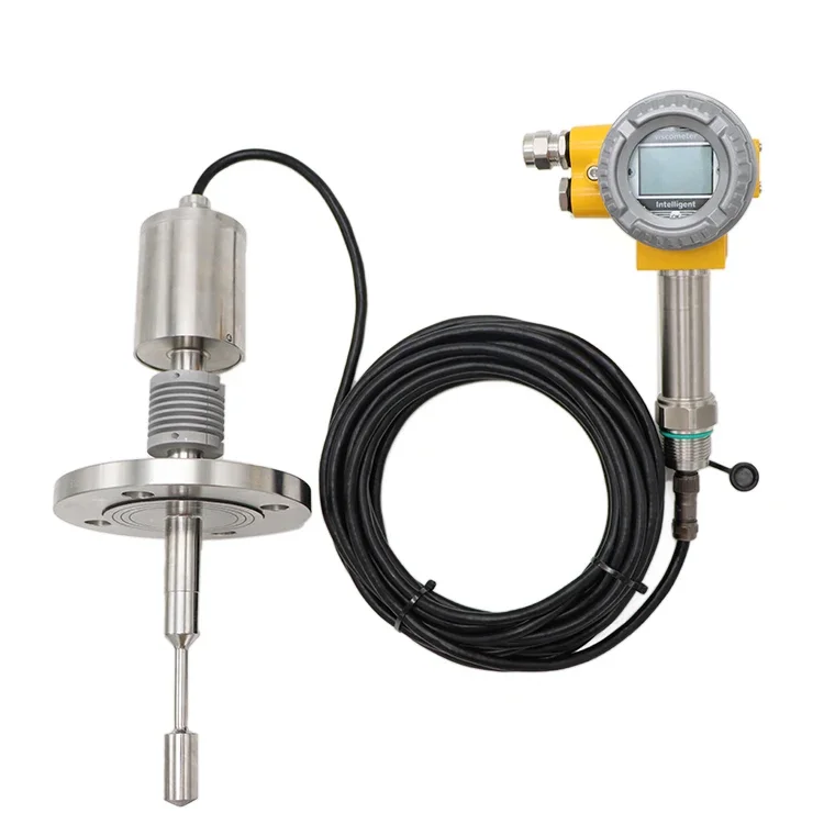 

The APX401 in-line vibrating viscometer measures the viscosity and temperature of starch petroleum silicone oil in real time