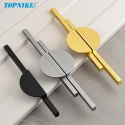 Half Moon Kitchen Cabinet Pulls Modern Bathroom Cupboard Handles Black Semi-Circular Dresser Drawer Handles 160mm Hole Center