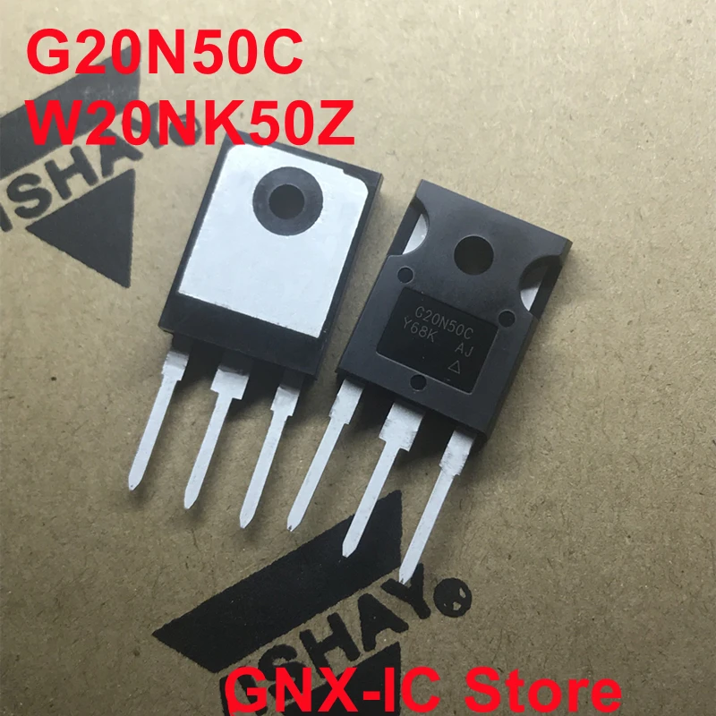 

10PCS/Lot Original New Imported SIHG20N50C-E3 SIHG20N50C G20N50C TO-247 N-channel MOSFET 20A 500V W20NK50Z