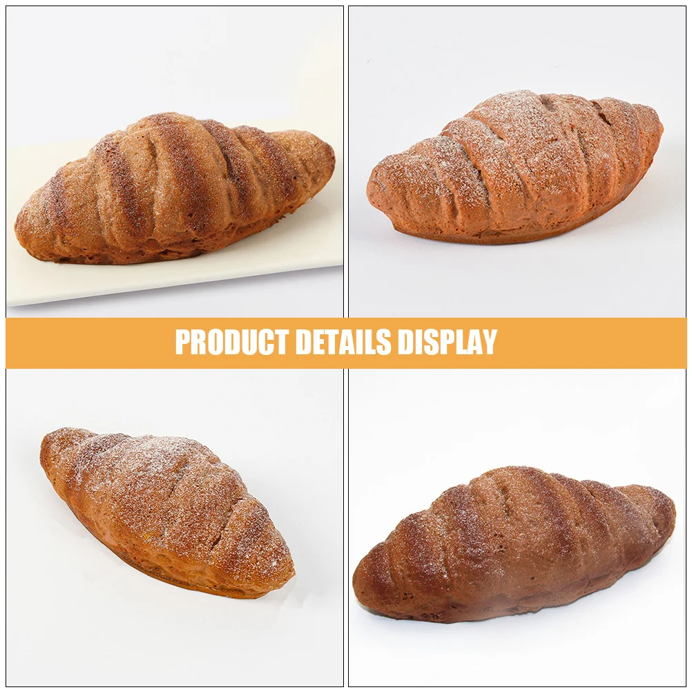 

Realistic Artificial Bread Faux Croissant Decor Simulation Food Prop For Photography Educational Tool Desktop