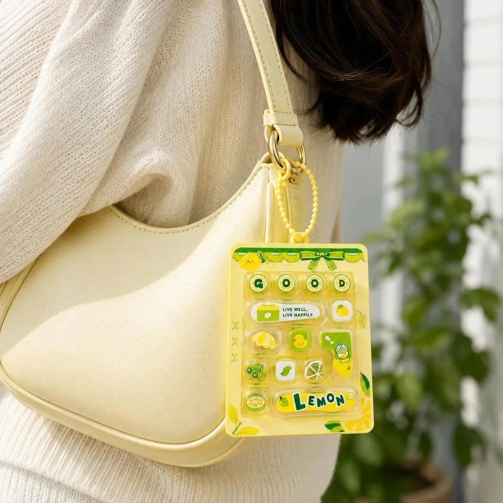 14Key Decompression Button Cute Design Creative Style Mini Keyboard Pendant Bag Hanging Ornament Small Gift Keyboard Keychain