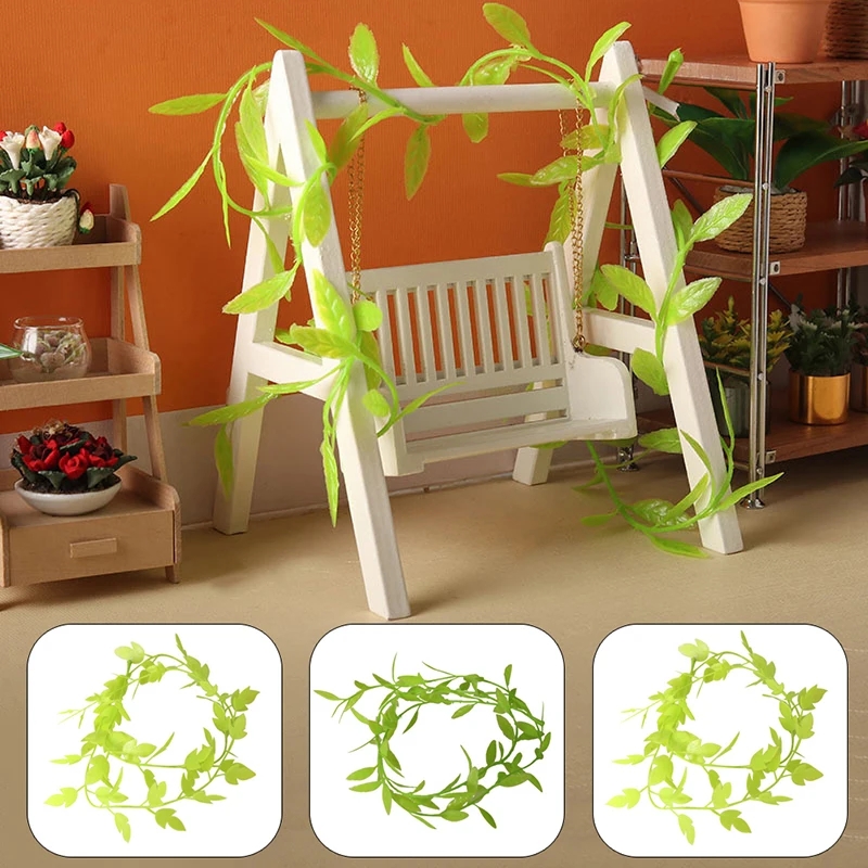 1Pc 1:12 Poppenhuis Miniatuur Simulatie Plastic Groene Plant Speelgoed Voor Diy Pop Huis Tuin Decoratie Speelgoed Accessoires