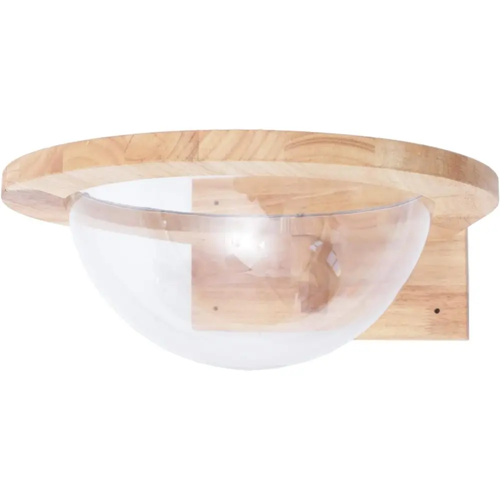 

Wall-Mounted Transparent Cat Bed, 18x12x7in, Holds 44lbs, Ideal for Living Room or Pet Space