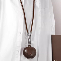 Leather Case for Huawei Freebuds Pro 2 3 4 FreeBuds 4i 5i 6i SE2 Clip Cover Cases Funda Wearing A Neck Hanging Rope