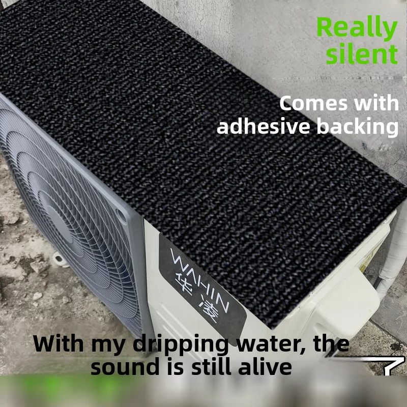 Waterproof Soundproof Air Conditioner Outdoor Unit Rainproof Dustproof Protective Cover Silent Pad Modern Simple Style