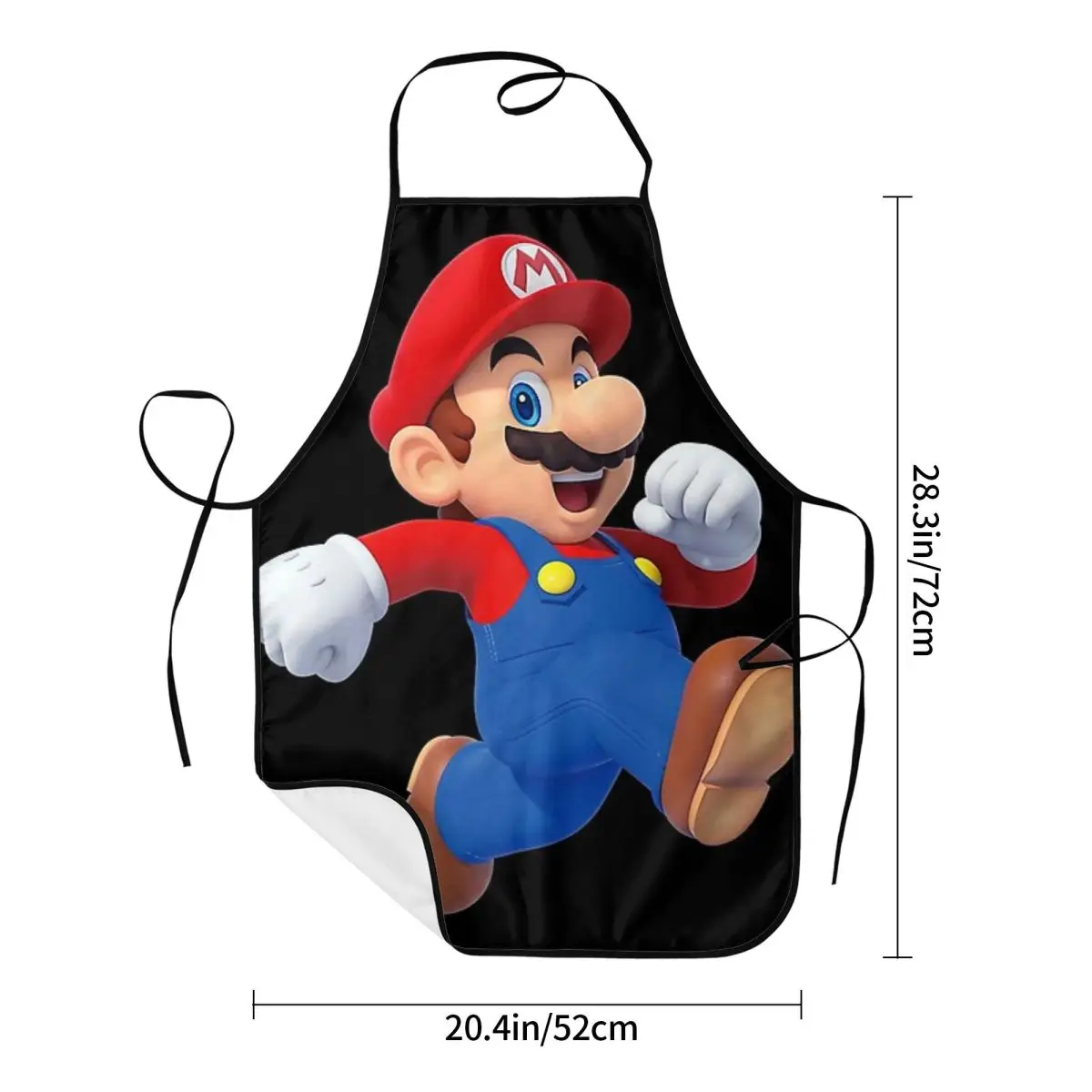 Super-Mario Anime Aprons Chef Cooking Baking Tablier Waterproof Bib Kitchen Cleaning Pinafore for Women Men Painting